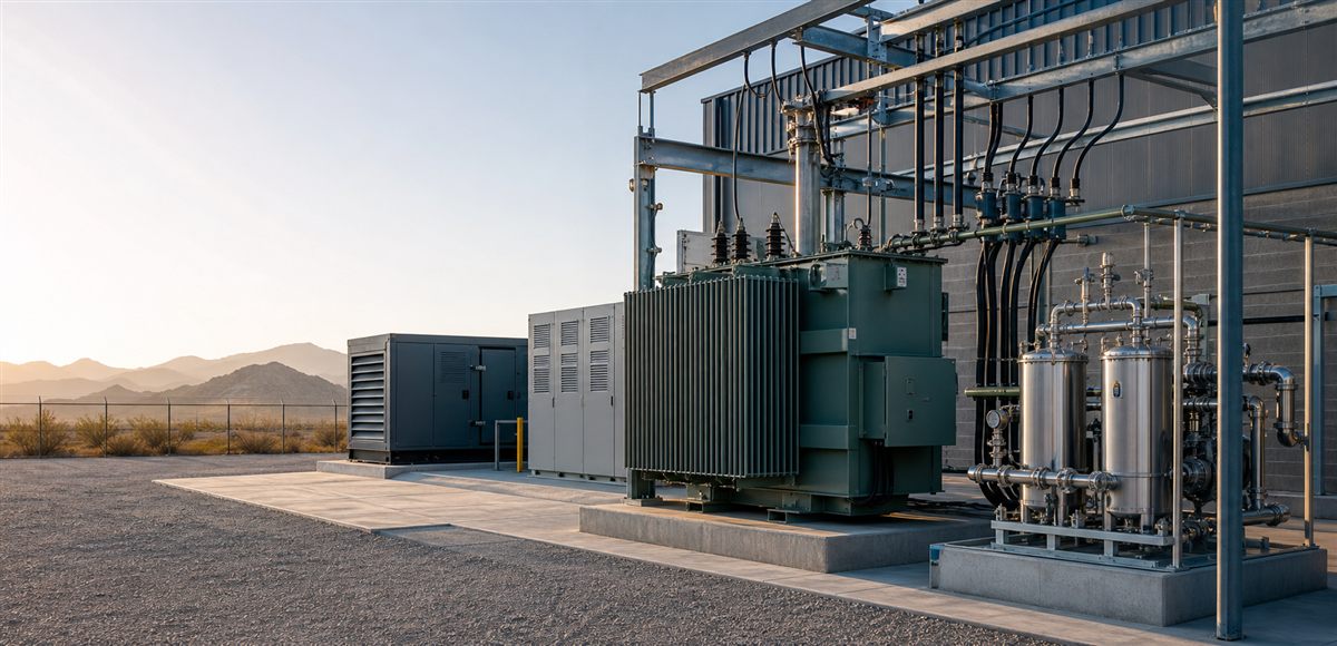 Pad-mount transformer and industrial electrical equipment